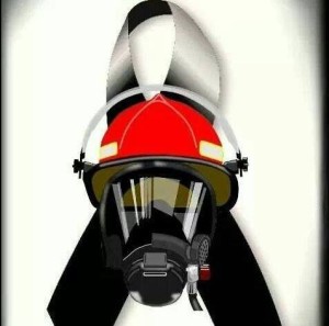 casco luto bomberos