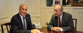 El presidente de Bomberos Carlos Ferlise se reunió con el Ministro Puricelli