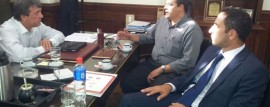 Guillermo Mangione y Javier Ferlise se reunieron con el Senador Nacional Adolfo Bermejo