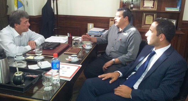 Guillermo Mangione y Javier Ferlise se reunieron con el Senador Nacional Adolfo Bermejo