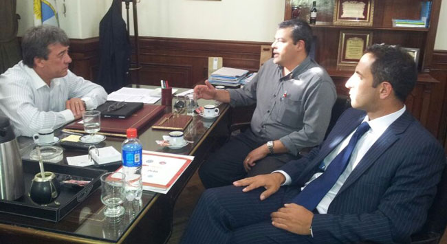 Guillermo Mangione y Javier Ferlise se reunieron con el Senador Nacional Adolfo Bermejo