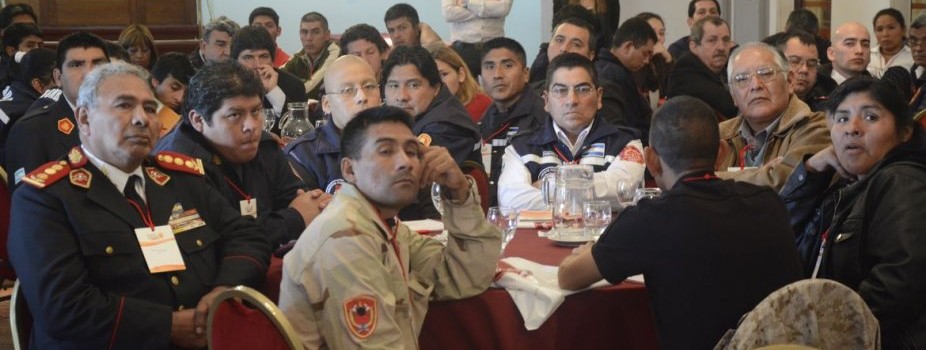 Bomberos voluntarios de la región noroeste se reunieron ayer en Jujuy