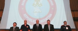 Bonfatti participó en Rosario del encuentro de dirigentes de la Federación de Bomberos Voluntarios