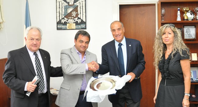 Positivo encuentro con el ministro de Seguridad Mendocino