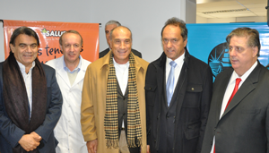 Ferlise estuvo presente en la inauguración de un Centro de Salud en Bernal