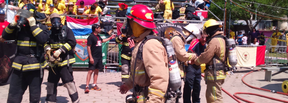 Gran final en el IV Desafío de Habilidades Bomberiles