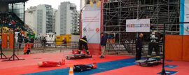 Primer día de entusiasmo y gran participación en el V Desafío de Habilidades Bomberiles