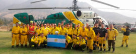 Los bomberos voluntarios ya están trabajando en los incendios de Chile