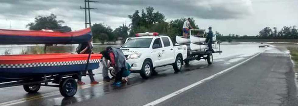 Inundaciones en Tucumán: intervención de la Brigada Federativa de Rescate Acuático