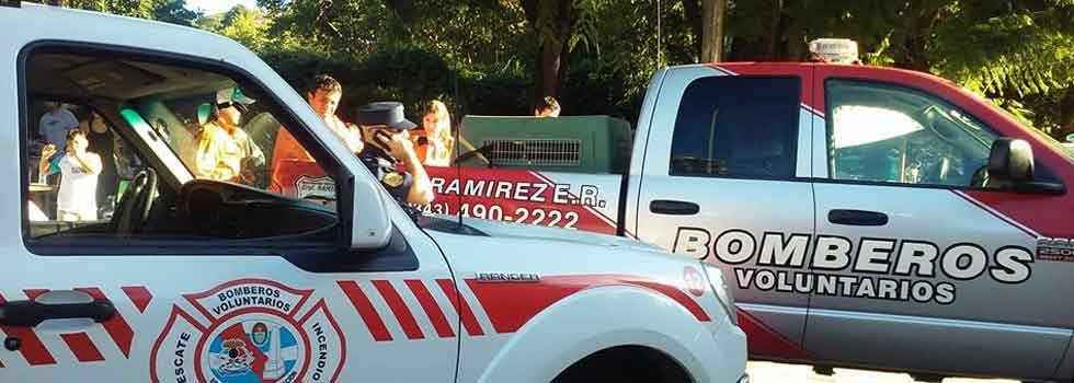 Bomberos Voluntarios colaboran en la búsqueda de Micaela García