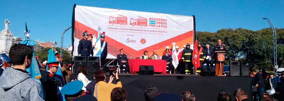 Festejo en el Rosedal de Palermo