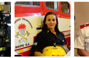Tres bomberos argentinos obtuvieron una beca de estudios