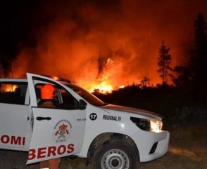 Bomberos en Alerta Amarilla por los Incendios Forestales en Chubut