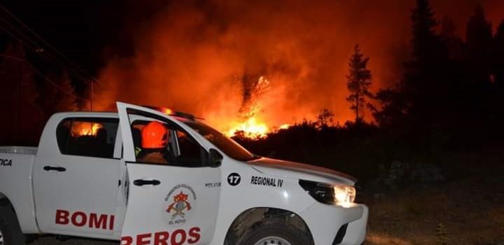 Bomberos en Alerta Amarilla por los Incendios Forestales en Chubut
