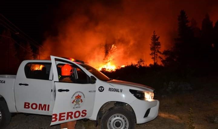 Bomberos en Alerta Amarilla por los Incendios Forestales en Chubut