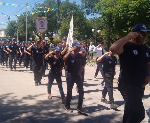 Con un desfile por la ciudad de Oncativo concluyó el Encuentro Nacional de Cadetes