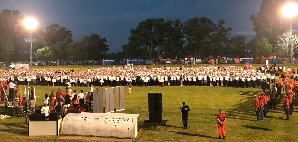 Más de 2.000 futuros bomberos llegaron a Oncativo para el 15º Encuentro Nacional de Cadetes