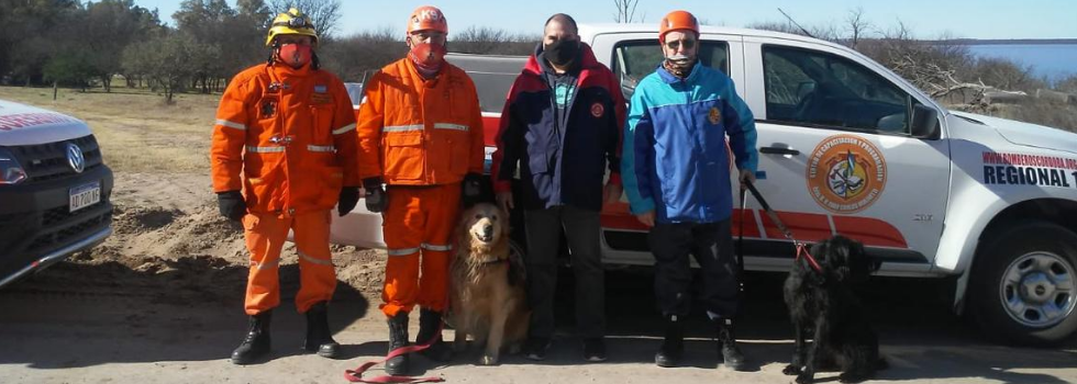 Búsqueda de la Brigada Nacional K9 en La Pampa