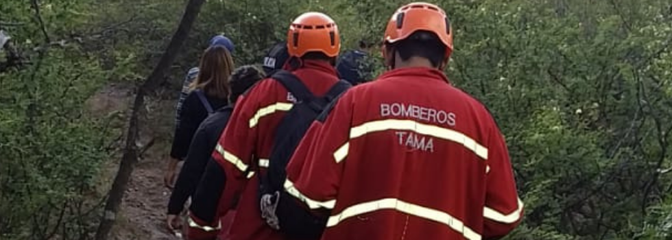 Bomberos Voluntarios rescatan 4 personas extraviadas en sierras de La Rioja