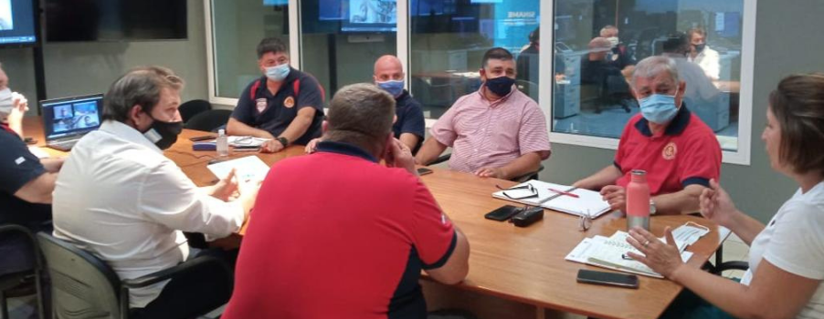 Reunión junto a la Dirección de Bomberos