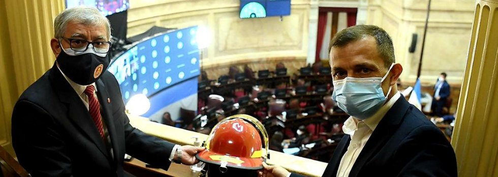 Actividades del Presidente del Consejo Nacional durante el Día del Bombero Voluntario