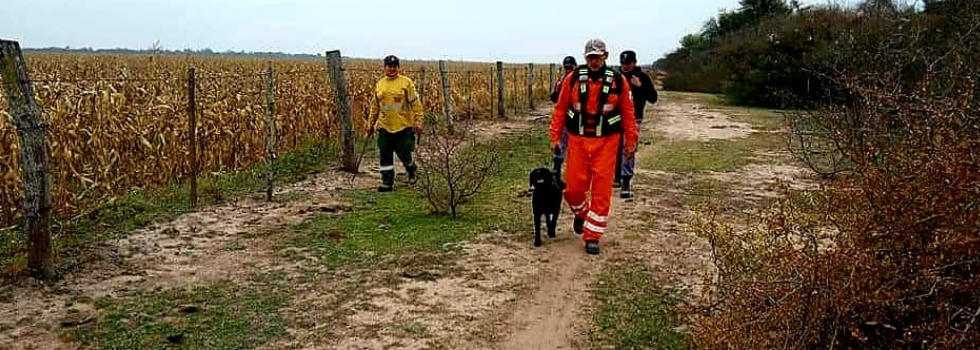 Brigada Canina realizó una búsqueda en Chaco
