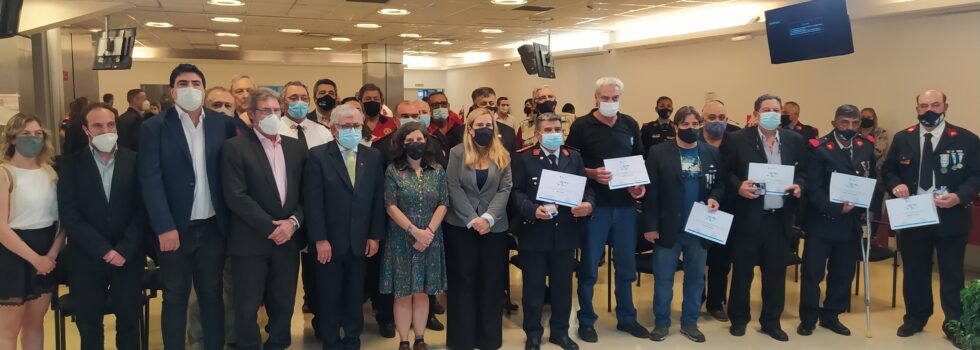 Reconocimiento a ex – combatientes del Sistema Nacional de Bomberos Voluntarios