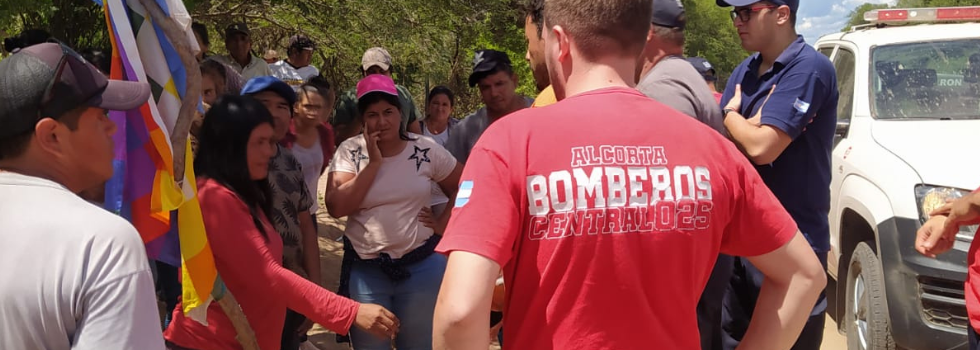 Gran recibimiento para la Brigada Nacional Canina de Bomberos Voluntarios