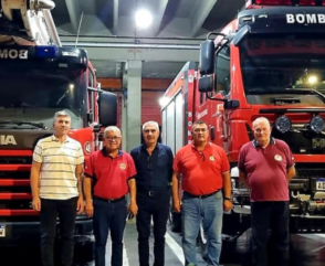 Carlos Alfonso visitó la Asociación de Bomberos Voluntarios de San Francisco
