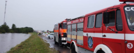 Gran despliegue de los Bomberos de Entre Ríos frente al temporal de viento y lluvia