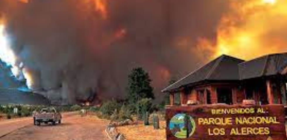 Incendio en los Alerces: más de 100 bomberos voluntarios a disposición