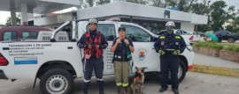 Binomio Canino de bomberos voluntarios encontró a Benjamín Gutiérrez