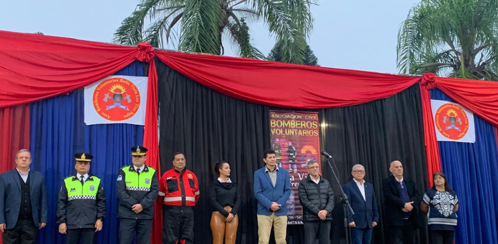 Bomberos voluntarios de Bella Vista inauguraron su Centro de Operaciones Móvil y de Logística